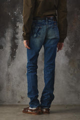 PRPS Japan Made "Purple Goods" Text Printed Distressed Jeans 紫製品 復古水洗字體印刷牛仔褲 女版
