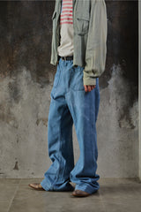 Vintage 1996 U.S. Navy Denim Utility Trousers (Dungarees) 美軍公發水洗喇叭牛仔褲