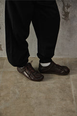 Trippen "Sheet" Brown Leather Shoes 棕色解構皮革綁帶皮鞋