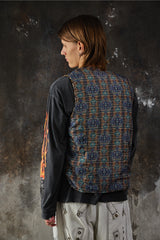 Engineered Garments Reversible Vest - Leopard Fleece / Paisley 雙面穿剪絨豹紋變形蟲圖騰背心