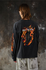 SATISFY® MothTech™ Long Tee 法國機能品牌 火焰印花長袖上衣