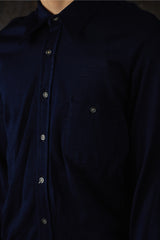 Vintage 70s Mailcott Paris Made in France Mesh Knit Shirt Jacket70年代古著尖領網眼針織襯衫外套 法國製
