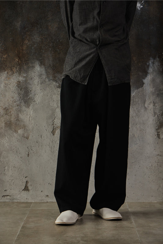 Yohji Yamamoto POUR Homme Wool Gabardine Big String Pants 山本耀司主線大抽繩羊毛寬褲