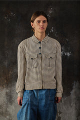 1940s Rubin Grais &Sons Ricky Rayon Gabardine Jacket DAN RIVER FABRIC