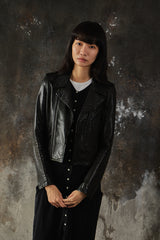 SPORT b. Lambskin Leather Biker Jacket 經典羊皮斜拉鍊騎士皮衣外套