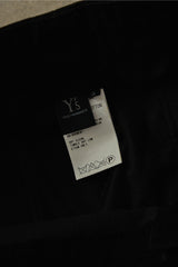 Y's Yohji Yamamoto Side Button Wide Pants 山本耀司 黑色側排釦棉質寬褲