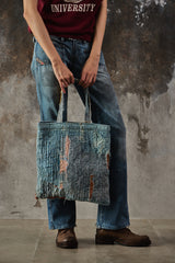 Boro Style Handmade Tote Bag日系復古拼接丹寧托特包