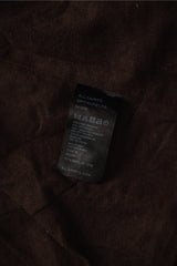 AllSaints Spitalfields Hyde Asymmetrical Leather Jacket-Brown復古水洗不對稱斜拉領羊皮皮衣