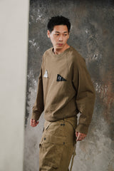 Gosha Rubchinskiy 18AW Velcro Detail Sweatshirt Olive 俄羅斯設計師品牌 魔鬼氈棉質落肩軍綠衛衣