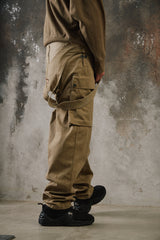 Nigel Cabourn LYBRO Men's Workbench Dungaree Overalls olive 英國工裝品牌 多口袋復古工裝連身吊帶褲