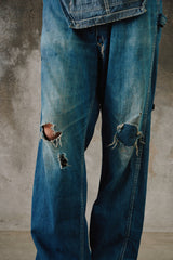1940~50’s “TEST” Vintage Denim Overalls 原版古著丹寧工裝吊帶褲