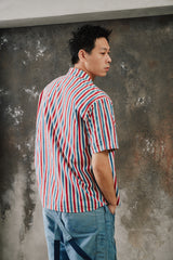 1940s-50s Retgap-Thalheimer Co. Ivy League Yale Reunion PULLover Striped Shirt 耶魯大學校友聚會條紋套頭衫短袖古著襯衫