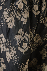 My Beautiful Landlet ORIGINAL FLOWER JACQUARD EASY PANTS 日本設計師品牌 黑色花卉提花寬鬆休閒褲