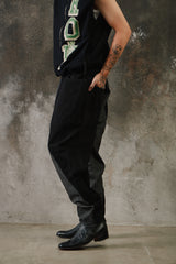 MIHARA YASUHIRO Asymmetrical Hybrid Denim Pants 三原康裕 不對稱解構拼接丹寧長褲