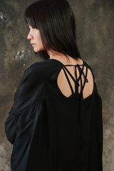 Y's Modal Rayon Tunic Dress 山本耀司支線 綁帶長版罩衫洋裝 可兩面穿