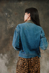 1950s/60s Denim Work Jacket with Corduroy Collar RED Tape CONMAR Zipper (Lee 91-B/191-LB Style) 燈芯絨領丹寧拉鍊工作夾克 CONMAR 拉鍊