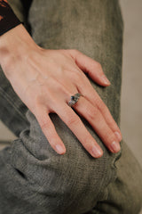 Vintage Eagle Shield Black Onyx-Style Sterling Silver 925 Ring 美式復古老鷹盾牌雕刻純銀戒