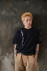 Stussy x NEXUS7- "Multiple Technix" Skull & Crossbones Tee 聯名款 螢光骷髏塗鴉短T