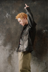 OLD JOE - PATINA HORSE-HIDE JEAN JACKET Made in Japan 經典二代牛仔夾克版型 手工舊化茶芯馬皮皮衣