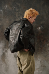 OLD JOE - PATINA HORSE-HIDE JEAN JACKET Made in Japan 經典二代牛仔夾克版型 手工舊化茶芯馬皮皮衣