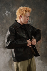 OLD JOE - PATINA HORSE-HIDE JEAN JACKET Made in Japan 經典二代牛仔夾克版型 手工舊化茶芯馬皮皮衣