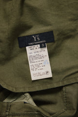 2003s Y's Yohji Yamamoto Military Drawstring Trousers YJ-P29-045 山本耀司 軍綠粗麻抽繩野戰長褲