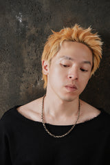 Sterling Silver 925 Hand-Textured Belcher Chain Necklace 手工鎚紋圓環鏈純銀項鍊