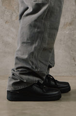 1017 ALYX 9SM x Nike Air Force 1 Low SP 'Triple Black'聯名款全黑荔枝紋皮革金屬飾片低筒球鞋