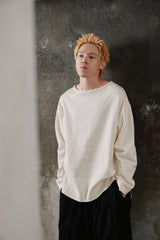 STILL HOUSE Boatneck Distressed Long Sleeve 香港工匠品牌 經典一字領落肩高叉針織長袖