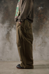 REFOMED AW24 FRESH MAN CHINO PANTS 日本設計師品牌 寬鬆復古軍綠棉質休閒長褲