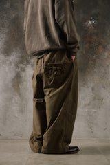 REFOMED AW24 FRESH MAN CHINO PANTS 日本設計師品牌 寬鬆復古軍綠棉質休閒長褲