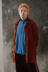 Encore Genuine Suede Leather Button-Up Shirt Jacket 日本工藝品牌 棕色真皮麂皮排鈕襯衫式外套