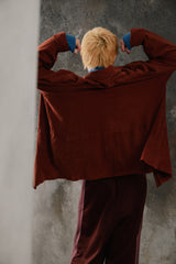 Encore Genuine Suede Leather Button-Up Shirt Jacket 日本工藝品牌 棕色真皮麂皮排鈕襯衫式外套