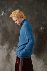 Polo Ralph Lauren Cotton Pique Quarter-Zip Sweater Blue 棉質半拉鍊立領針織衫