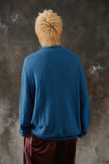 Polo Ralph Lauren Cotton Pique Quarter-Zip Sweater Blue 棉質半拉鍊立領針織衫