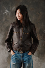 Rare 1940's Classic Vintage French Cyclist Hartmann Jacket 稀有法國騎行者皮衣外套 哈特曼夾克