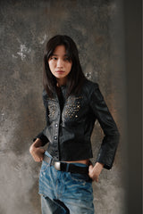 Coach 1941 Studded Leather Trucker Jacket 鉚釘胸口袋皮革夾克