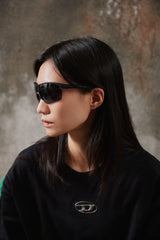 WISDOM x oqLiq 2024 SUNGLASSES_BLACK 運動墨鏡
