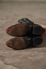 Dan Post Women's Cleo Python Leather Western Boots 復古黑色蟒蛇皮西部牛仔長靴 墨西哥製