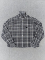 1ds Sheer-Check Boxy Shirt(Check)