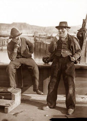 Deadstock 1930's "JMF &Co." French Distressed Wool Waistcoat