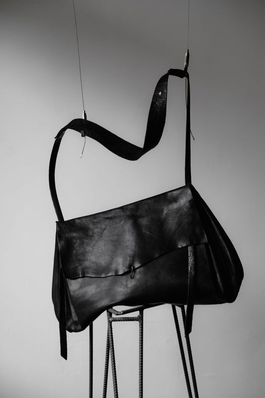 m.a+ Foldable Accordion Bag Series Artisan Italy Large Cross Horse Leather Accordion Bag