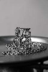 手作りの液体金属ライターケースネックレス 手作りの液体金属ライターケースネックレス