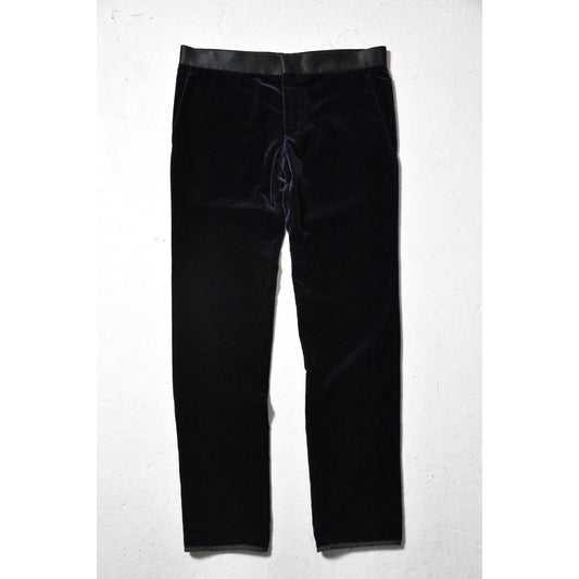 Haider Ackermann- 14FW Velvet Tailored Trousers 深紫 天鵝絨 西裝褲