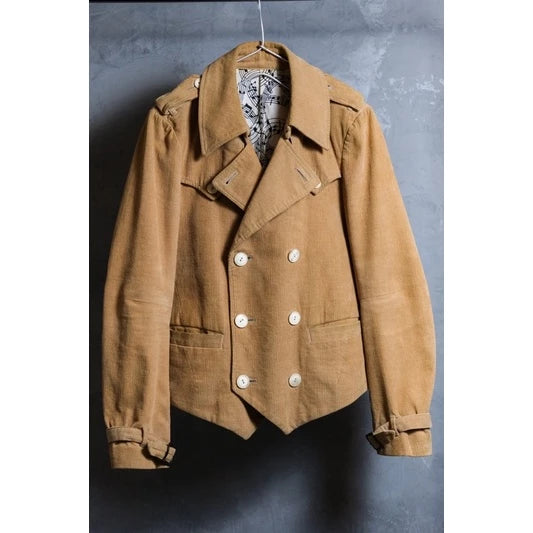 Number (N)ine 07S/S "About A Boy" Corduroy Rider Jacket 宮下貴裕時期 燈芯絨雙排扣騎士外套音符內襯日本製
