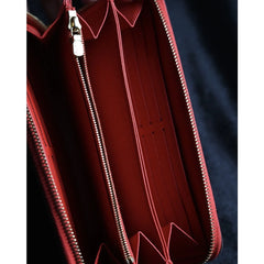 Louis Vuitton Monogram Wallet / LV Classic Cowhide Printed Long Wallet (Poppy Red)