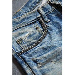 Hysteric Glamour Vintage Selvedge Jeans 日本搖滾設計師品牌 刷色破壞 赤耳丹寧牛仔褲 日本製