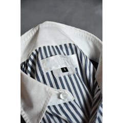Comme des garcons Ganryu Splicing stripe shirt 條紋拼接口袋襯衫