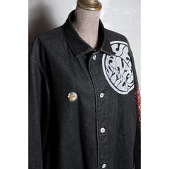 Hex Antistyle Vintage Denim Jacket Japanese rock skateboard brand printed denim jacket made in Japan