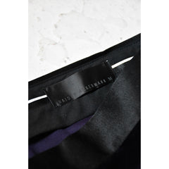 Haider Ackermann- 14FW Velvet Tailored Trousers dark purple velvet suit pants